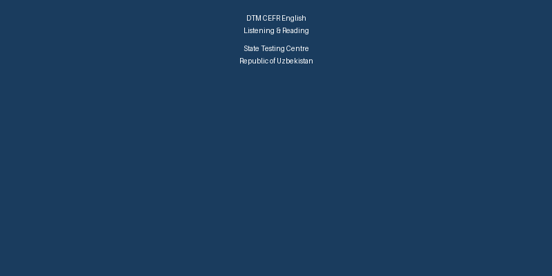 DTM CEFR English — Listening & Reading